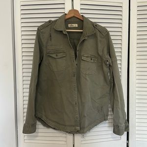 Hollister Army Green Jacket